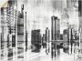 Artland Artprint Frankfurt skyline collage 01 als artprint op linnen muursticker in verschillende maten - Thumbnail 1