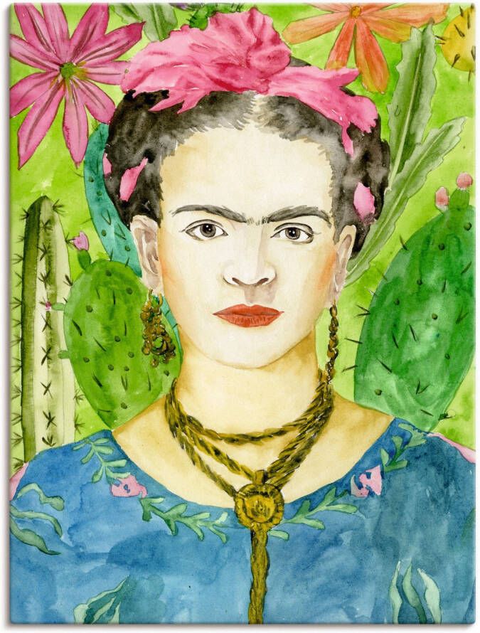 Artland Artprint Frida Kahlo II als artprint van aluminium artprint voor buiten artprint op linnen poster muursticker