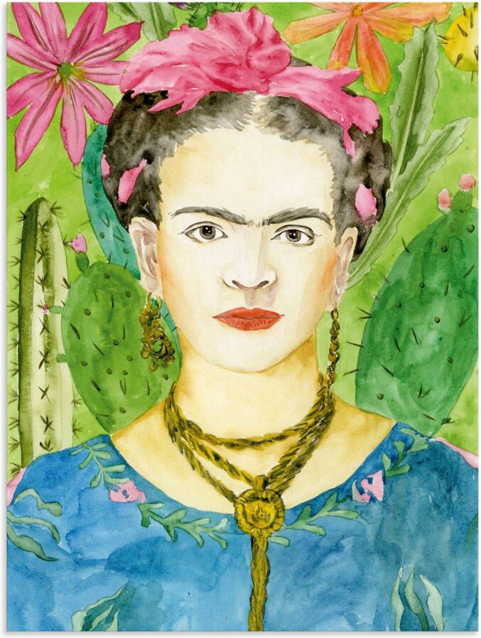 Artland Artprint Frida Kahlo II als artprint van aluminium artprint voor buiten artprint op linnen poster muursticker