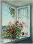 Artland Artprint Geraniums aan het raam als artprint van aluminium artprint voor buiten artprint op linnen poster muursticker - Thumbnail 1