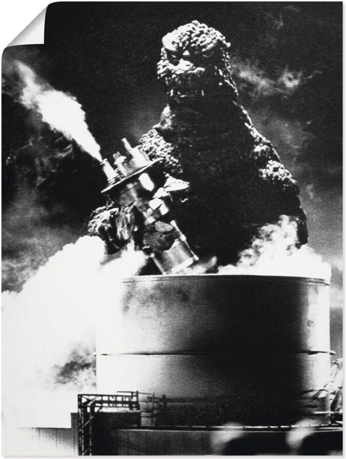Artland Artprint Godzilla III als artprint op linnen poster in verschillende formaten maten