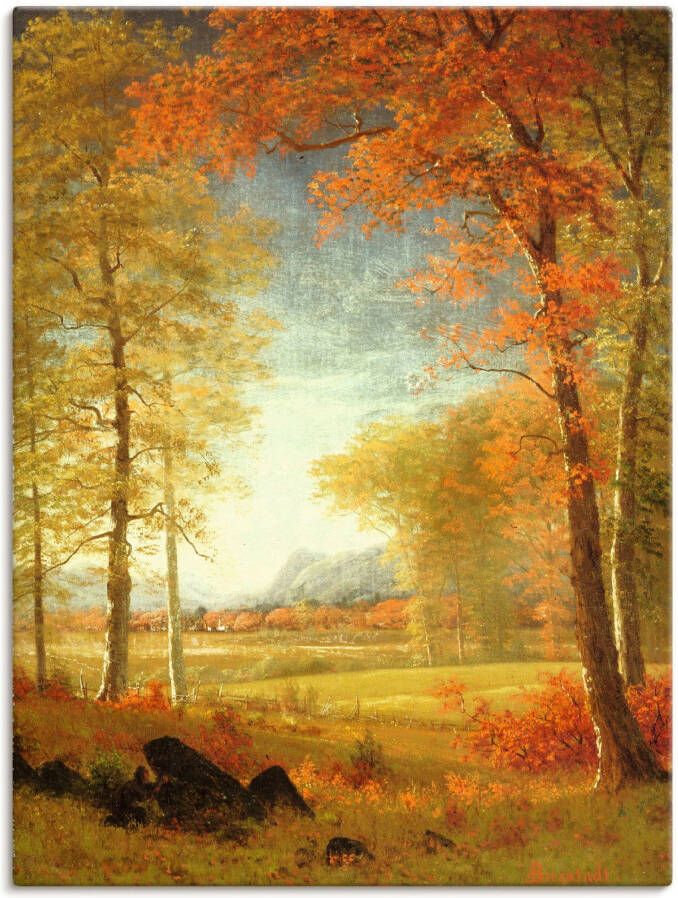 Artland Artprint Herfst in Oneida County New York. als artprint op linnen poster in verschillende formaten maten