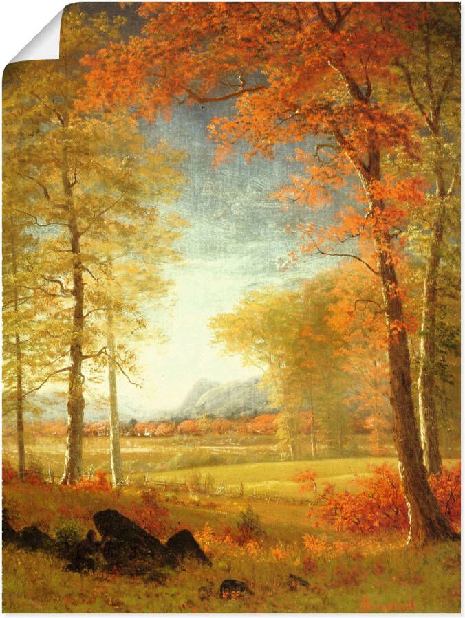 Artland Artprint Herfst in Oneida County New York. als artprint op linnen poster in verschillende formaten maten