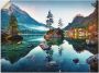 Artland Artprint Herfstscène van de Hintersee voor de Alpen als artprint van aluminium artprint voor buiten artprint op linnen poster muursticker - Thumbnail 1