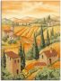 Artland Artprint Italië Toscane als artprint van aluminium artprint voor buiten artprint op linnen poster in verschillende maten. maten - Thumbnail 1