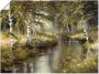 Artland Artprint Kanaal diep in het bos als artprint op linnen poster muursticker in verschillende maten - Thumbnail 1