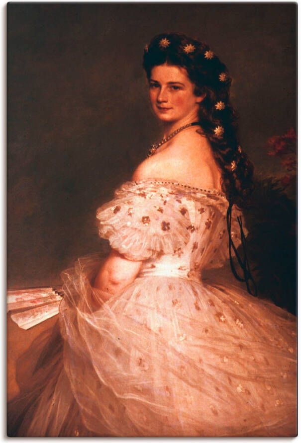 Artland Artprint Keizerin Elisabeth van Oostenrijk 1865 als artprint op linnen poster in verschillende formaten maten - Foto 1