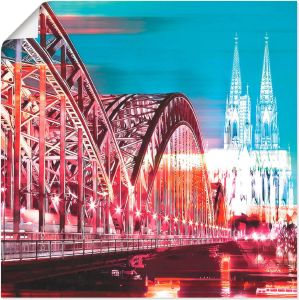 Artland Artprint Keulen Skyline abstracte collage 13