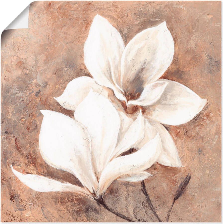 Artland Artprint Klassieke magnolia's als artprint van aluminium artprint voor buiten artprint op linnen poster muursticker