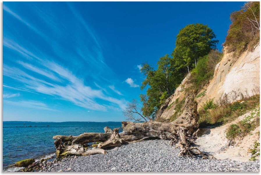 Artland Artprint Krijtrotsen op het eiland Rügen II als artprint van aluminium artprint voor buiten artprint op linnen in verschillende maten