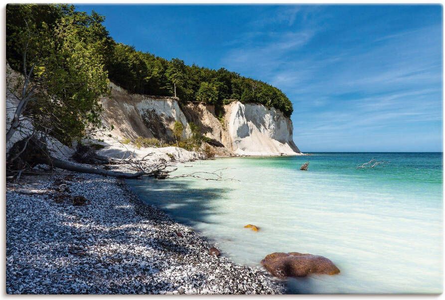 Artland Artprint Krijtrotsen op het eiland Rügen III als artprint van aluminium artprint voor buiten artprint op linnen poster in verschillende maten. maten