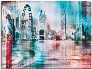 Artland Artprint Londen Skyline abstracte collage 07