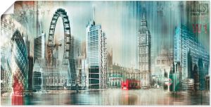 Artland Artprint Londen Skyline abstracte collage 11