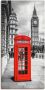 Artland Artprint Londen Telefooncel als artprint van aluminium artprint voor buiten artprint op linnen in verschillende maten - Thumbnail 1