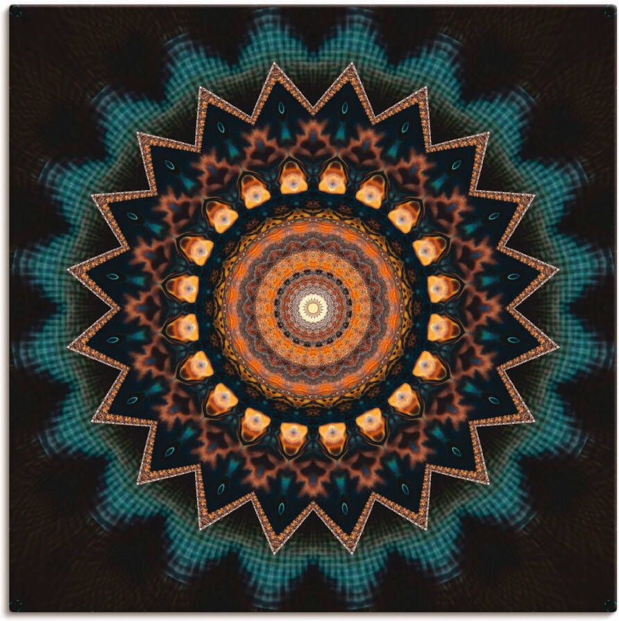 Artland Artprint Mandala kosmisch bewustzijn als artprint van aluminium artprint voor buiten artprint op linnen poster muursticker - Foto 1