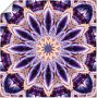 Artland Artprint Mandala ster paars als artprint op linnen muursticker in verschillende maten - Thumbnail 1