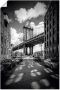 Artland Artprint Manhattan Bridge in Brooklyn New York als artprint op linnen poster in verschillende formaten maten - Thumbnail 1