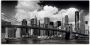 Artland Artprint Manhattan Skyline Brooklyn Bridge als artprint van aluminium artprint op linnen muursticker verschillende maten - Thumbnail 1