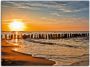 Artland Artprint Mooie zonsondergang aan het strand als artprint van aluminium artprint voor buiten artprint op linnen poster in verschillende maten. maten - Thumbnail 1