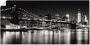 Artland Artprint Nachtelijke skyline Manhattan I als artprint van aluminium artprint voor buiten artprint op linnen poster muursticker - Thumbnail 1