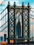 Artland Artprint New York Manhattan Bridge als artprint op linnen muursticker in verschillende maten - Thumbnail 1