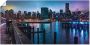 Artland Artprint New York Manhattan in de schemering als artprint op linnen poster in verschillende formaten maten - Thumbnail 1