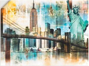 Artland Artprint New York skyline collage IV