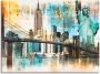 Artland Artprint New York skyline collage IV als artprint op linnen poster in verschillende formaten maten - Thumbnail 1