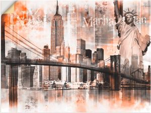 Artland Artprint New York skyline collage V