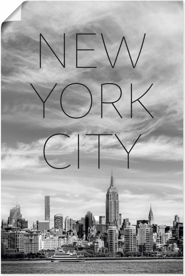 Artland Artprint NYC Midtown Manhattan als artprint op linnen poster in verschillende formaten maten