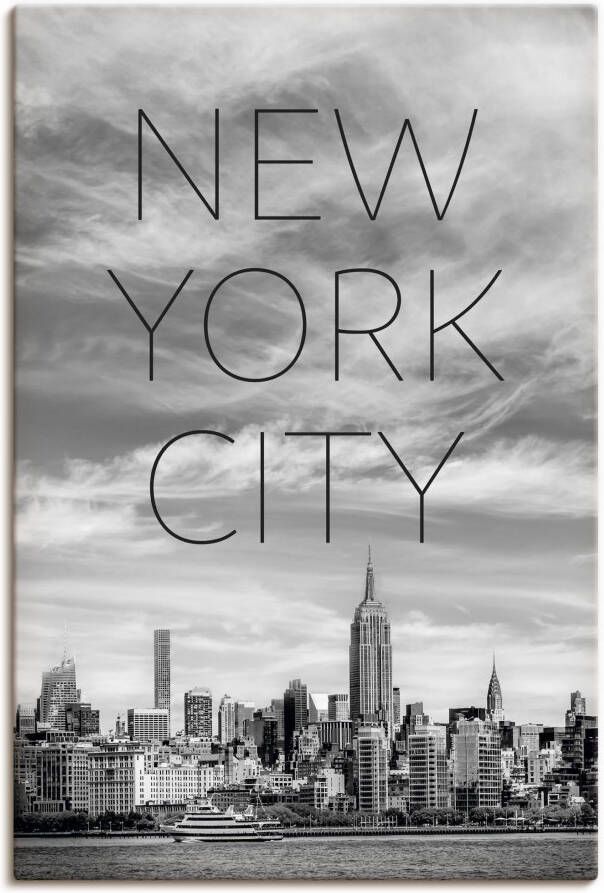 Artland Artprint NYC Midtown Manhattan als artprint op linnen poster in verschillende formaten maten