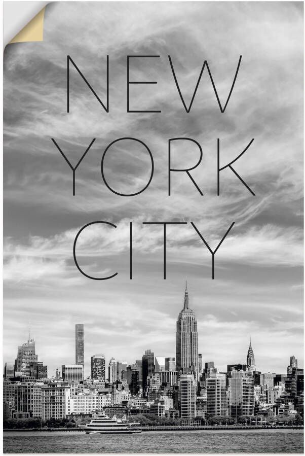 Artland Artprint NYC Midtown Manhattan als artprint op linnen poster in verschillende formaten maten - Foto 1