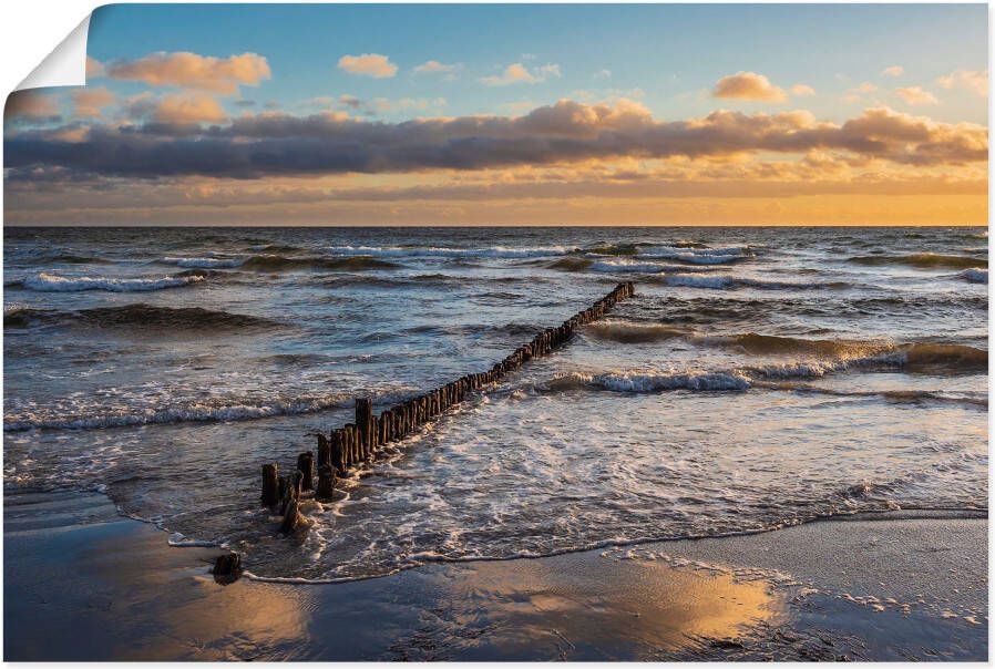 Artland Wandfolie Oostzeekust op het eiland Moen Denemarken - Foto 1