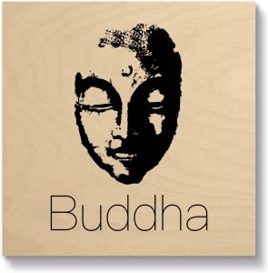 Artland Artprint op hout Boeddha
