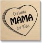 Artland Artprint op hout De beste mama ter wereld - Thumbnail 1