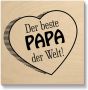 Artland Artprint op hout De beste papa ter wereld - Thumbnail 1