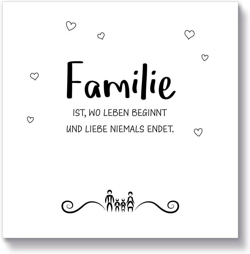 Artland Artprint op hout Familie II