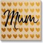 Artland Artprint op hout Gouden harten voor mama - Thumbnail 1