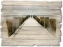 Artland Artprint op hout Pier in Watt - Thumbnail 1
