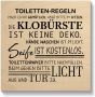 Artland Artprint op hout Toiletregels - Thumbnail 1