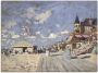 Artland Artprint op linnen Aan het strand van Trouville. 1870. - Thumbnail 1