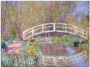 Artland Artprint op linnen Brug in Monets tuin gespannen op een spieraam - Thumbnail 1