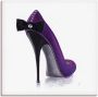 Artland Artprint op linnen Damesschoenen violet model - Thumbnail 1