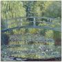 Artland Artprint op linnen De waterlelievijver harmonie in groen - Thumbnail 1