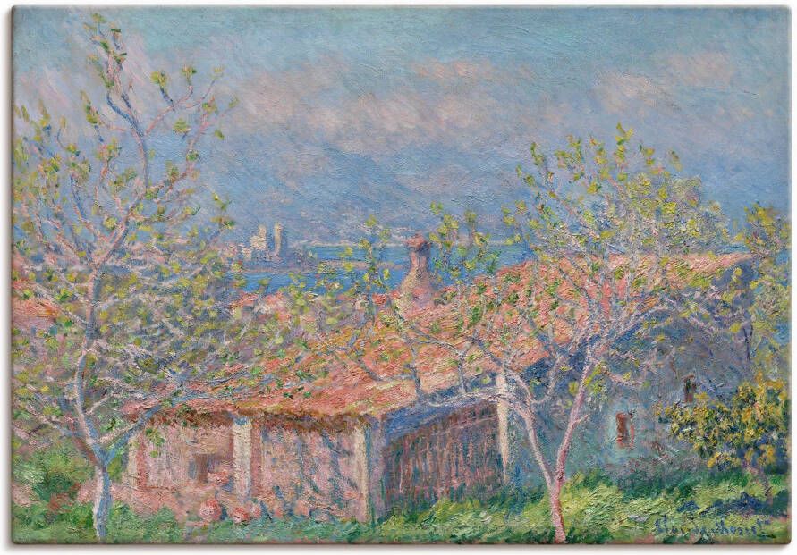 Artland Artprint op linnen Het huis van de tuinman in Antibes. 1888