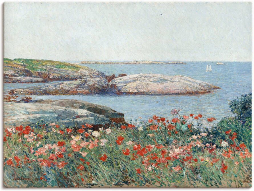 Artland Artprint op linnen Klaproos Isles of Shoals. 1891