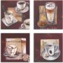 Artland Artprint op linnen Koffie I -II -III -IV set van 4 verschillende maten (4-delig) - Thumbnail 1