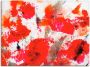 Artland Artprint op linnen Rozentuin abstract gespannen op een spieraam - Thumbnail 1