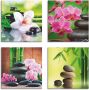 Artland Artprint op linnen Spa bamboe takjes zen stenen set van 4 verschillende maten (4-delig) - Thumbnail 1