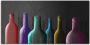 Artland Artprint op linnen Veelkleurige glazen flessen - Thumbnail 1